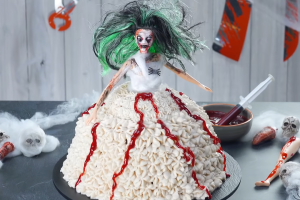 Торт Кукла Зомби - рецепт на Хэллоуин