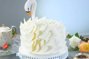 Торт Декадентский лебединый мороженый торт