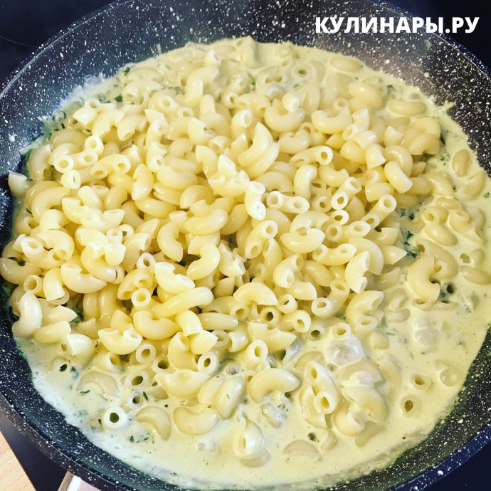Рецепт зелёной пасты со шпинатом и сыром 5